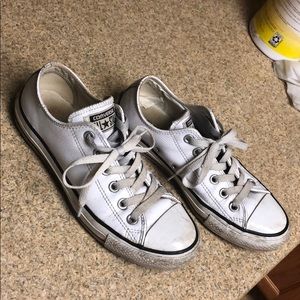 White leather converse